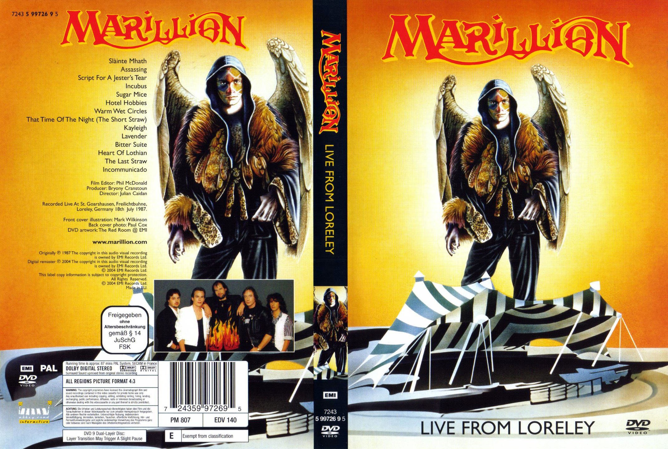 Cartula Caratula de Marillion - Live From Loreley (Dvd)