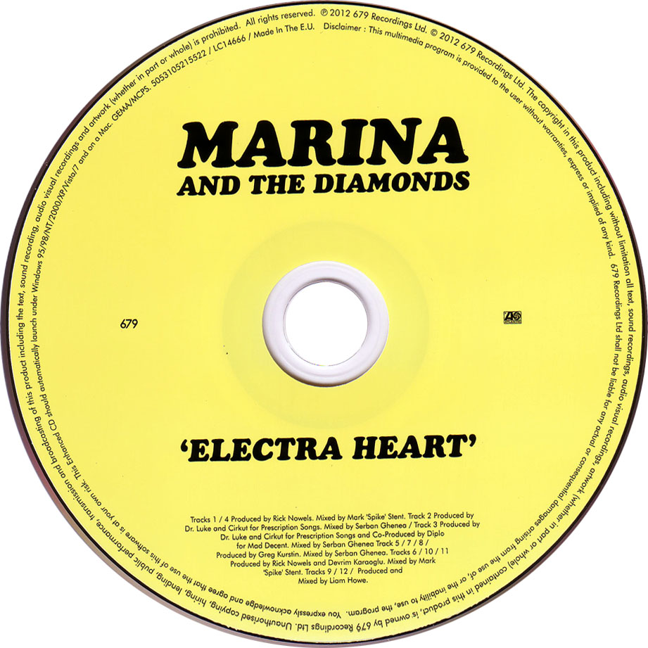 Cartula Cd de Marina & The Diamonds - Electra Heart