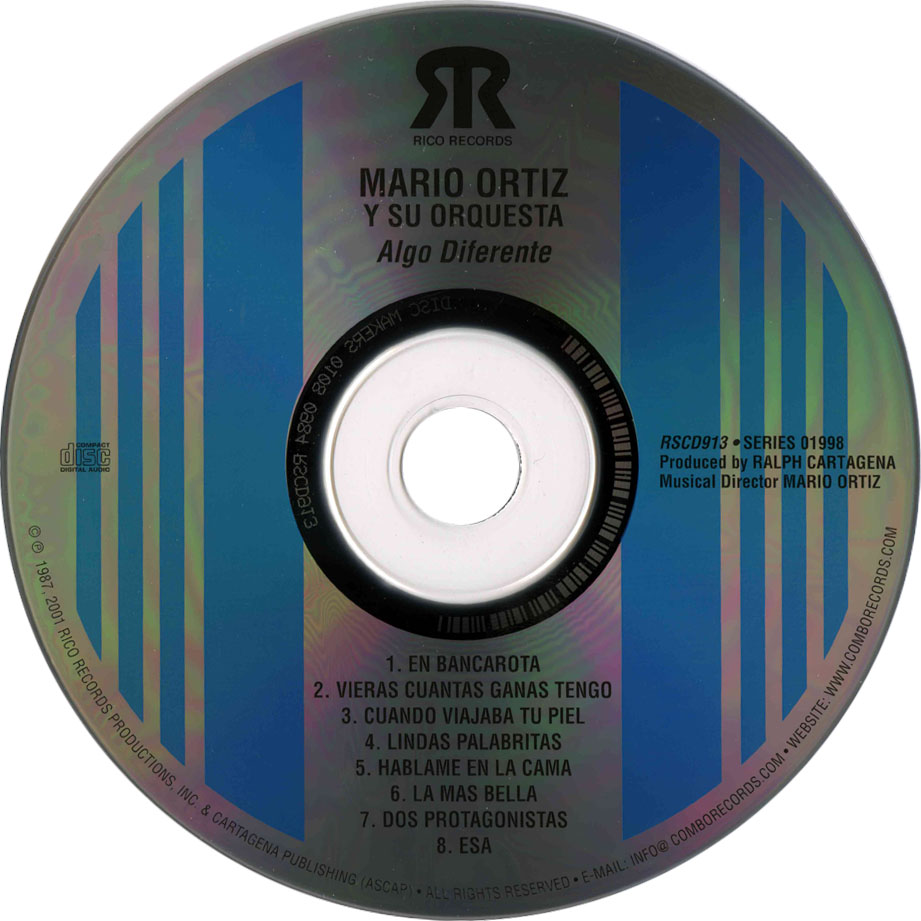 Cartula Cd de Mario Ortiz Y Su Orquesta - Algo Diferente
