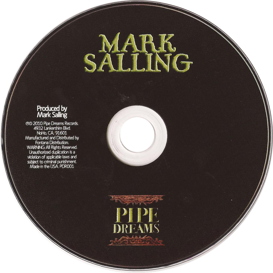 Cartula Cd de Mark Salling - Pipe Dreams