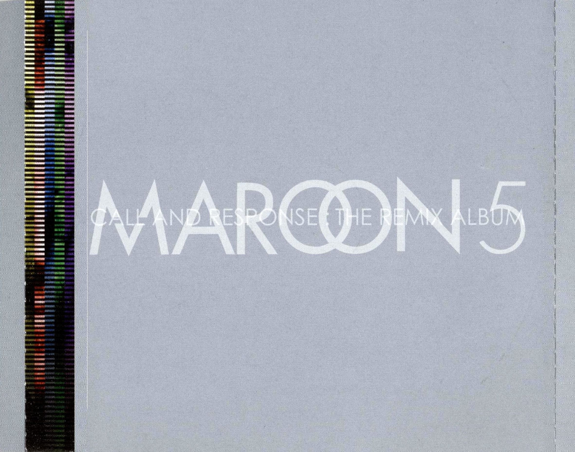 Carátula Interior Trasera de Maroon 5 - Call And Response: The Remix Album