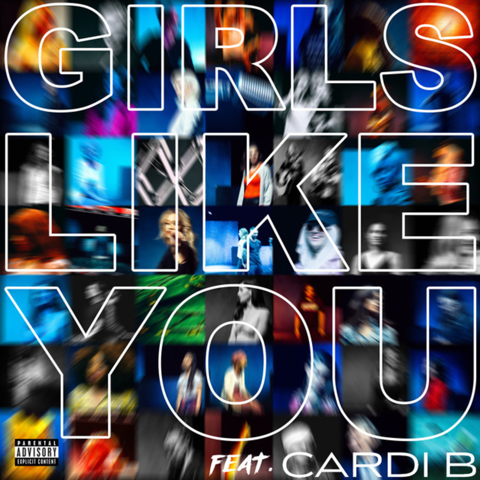 Carátula Frontal de Maroon 5 - Girls Like You (Featuring Cardi B) (Cd Single)