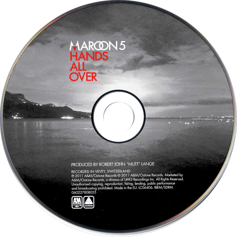 Carátula Cd de Maroon 5 - Hands All Over (Special Edition)