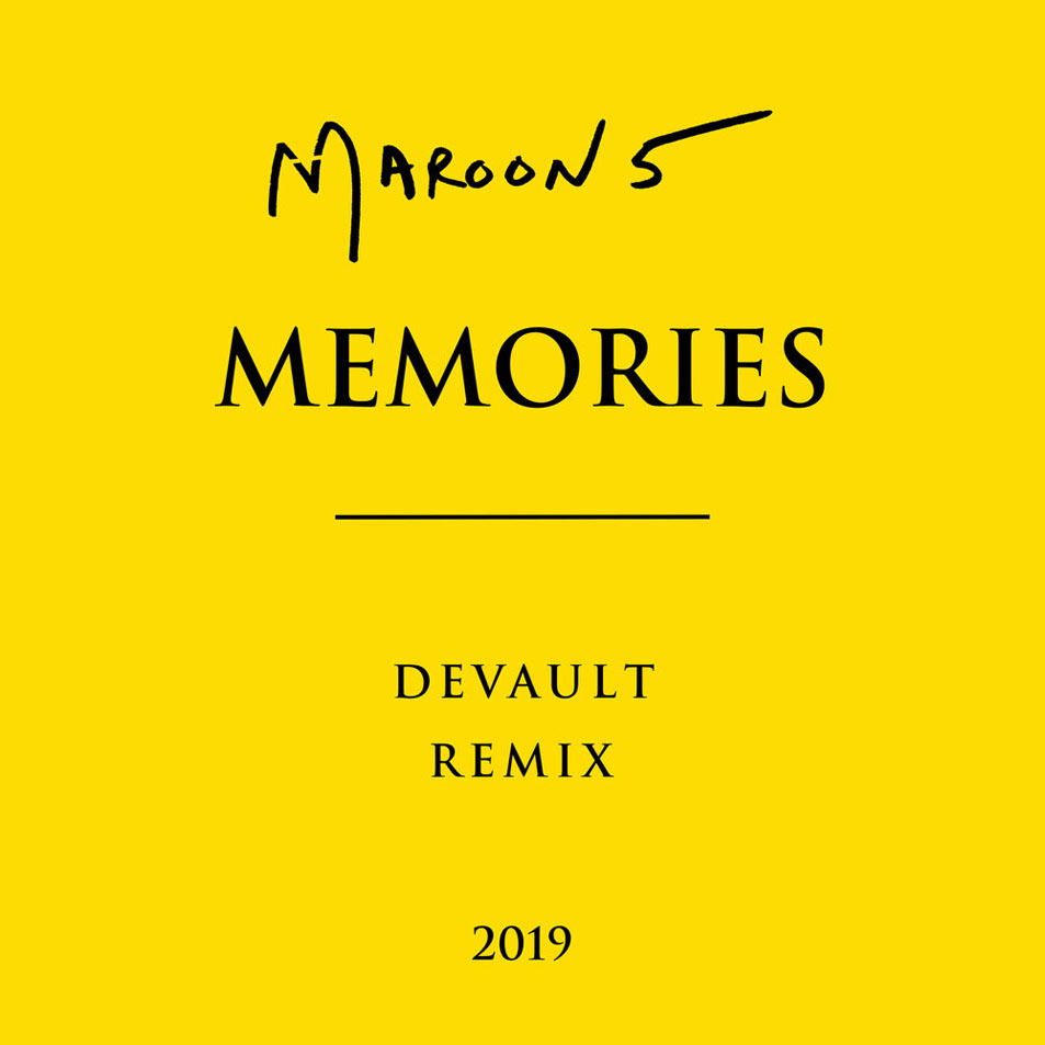 Carátula Frontal de Maroon 5 - Memories (Devault Remix) (Cd Single)
