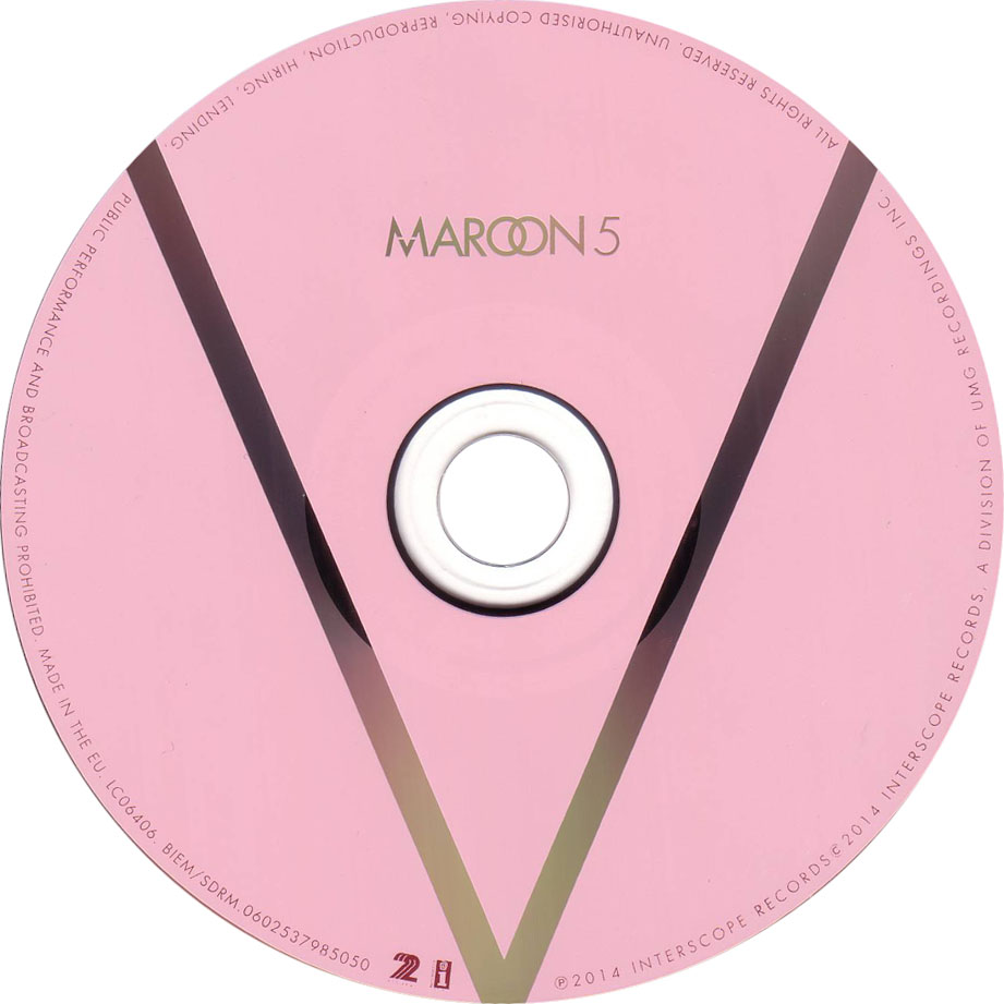 Carátula Cd de Maroon 5 - V
