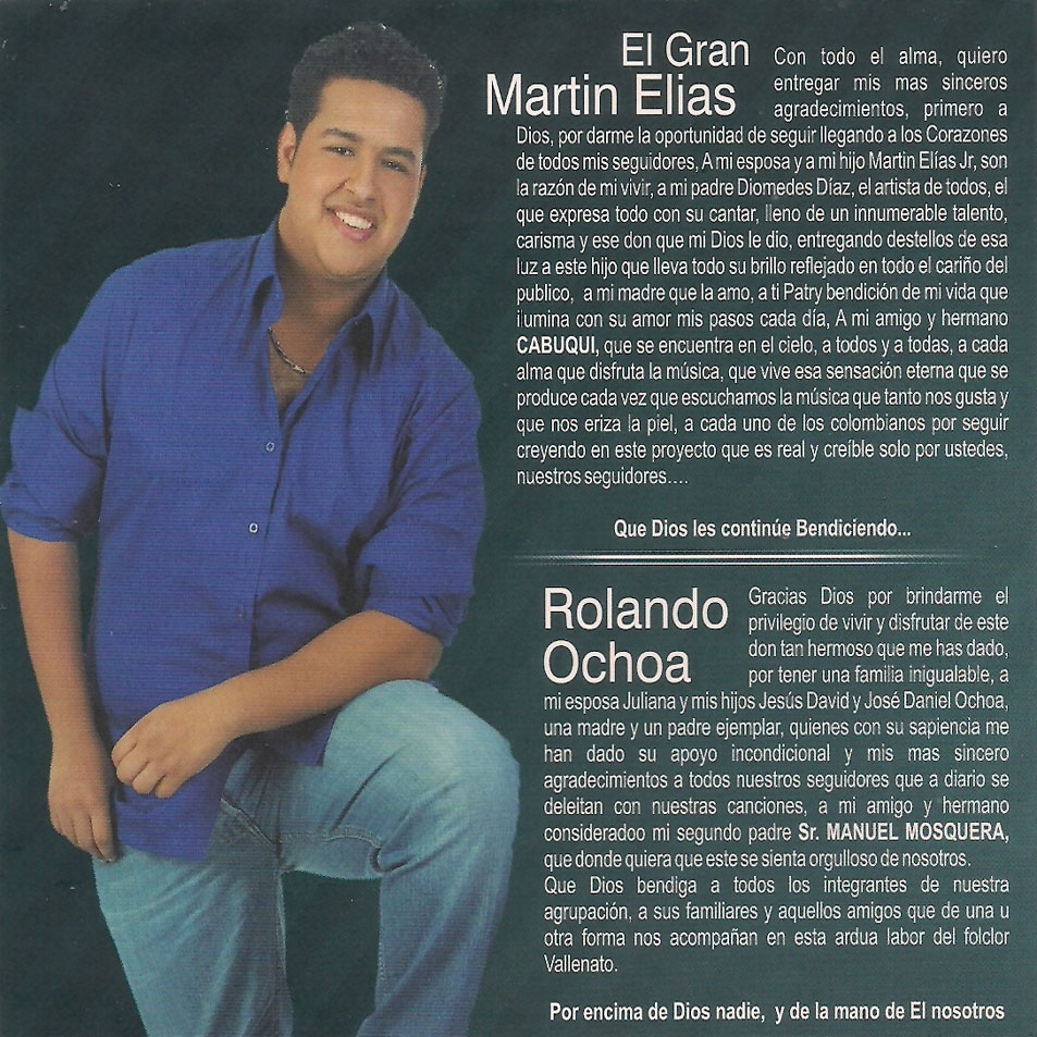Cartula Interior Frontal de Martin Elias & Rolando Ochoa - Cosa De Locos
