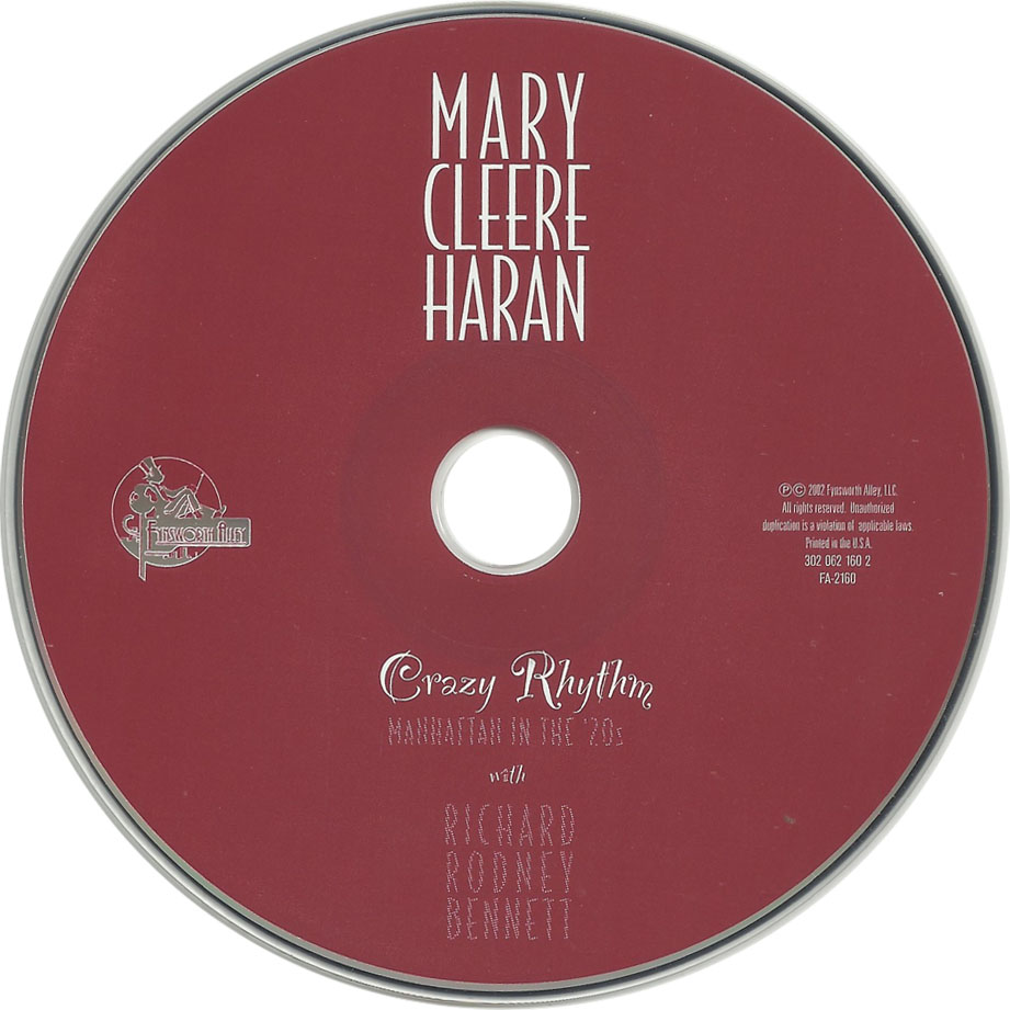 Cartula Cd de Mary Cleere Haran - Crazy Rhythm