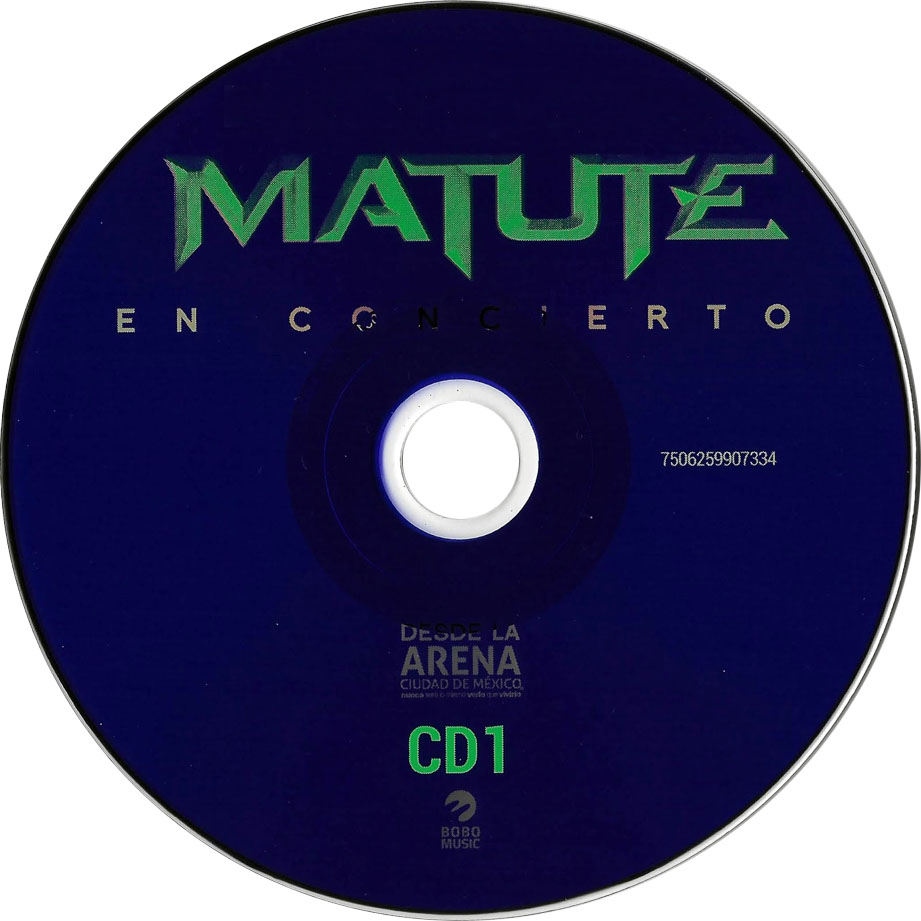 Cartula Cd1 de Matute - Matute (En Concierto Desde La Arena Ciudad De Mexico)