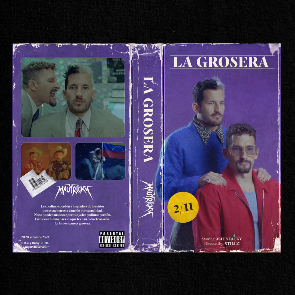 Cartula Frontal de Mau & Ricky (Mr) - La Grosera (Cd Single)