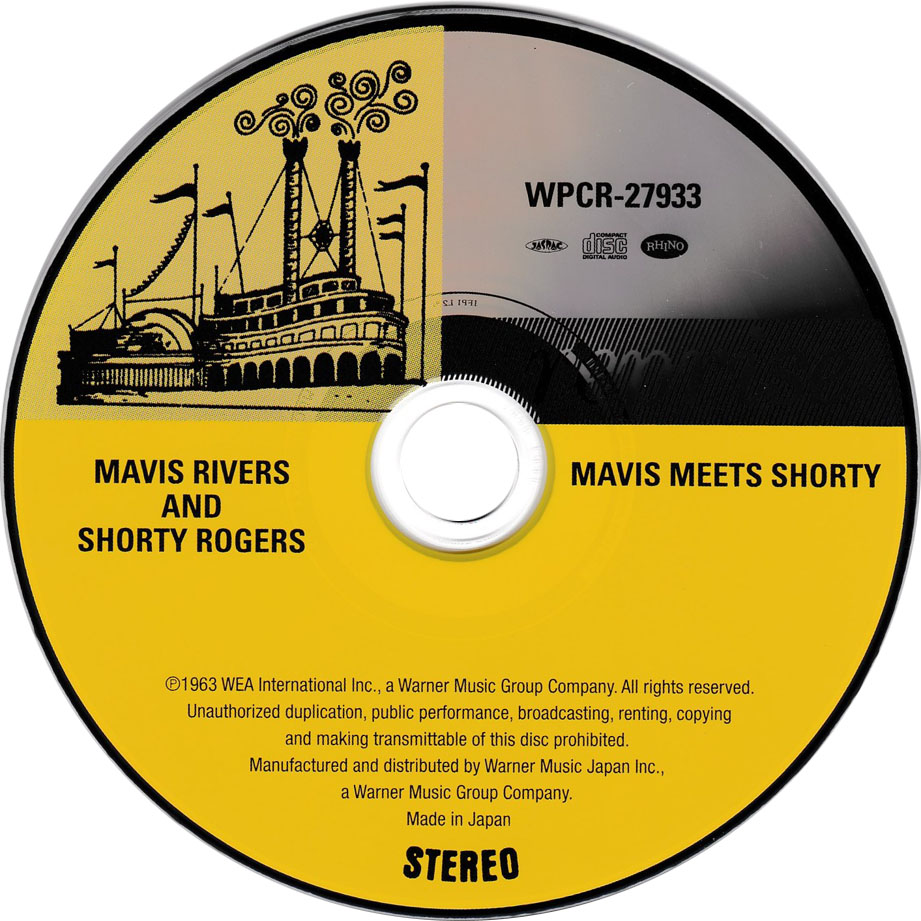 Cartula Cd de Mavis Rivers - Mavis Rivers Meets Shorty Rogers