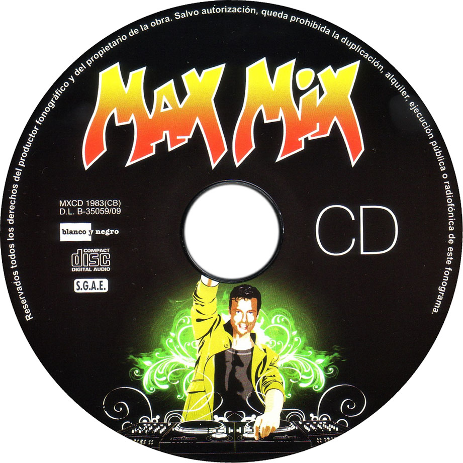 Cartula Cd de Max Mix 2010