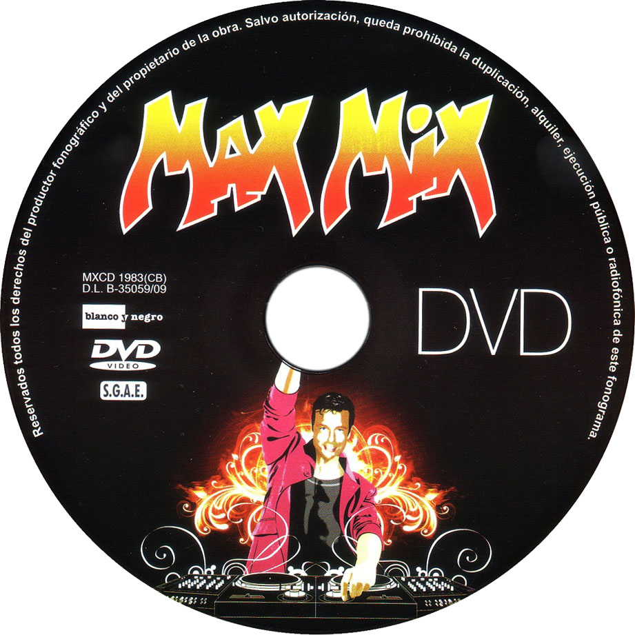 Cartula Dvd de Max Mix 2010