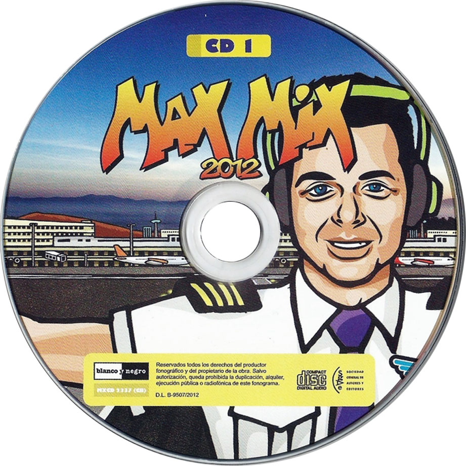 Cartula Cd1 de Max Mix 2012