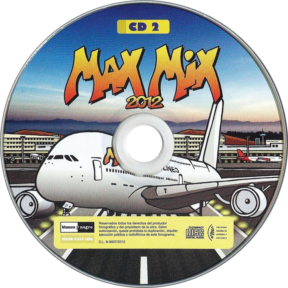 Cartula Cd2 de Max Mix 2012