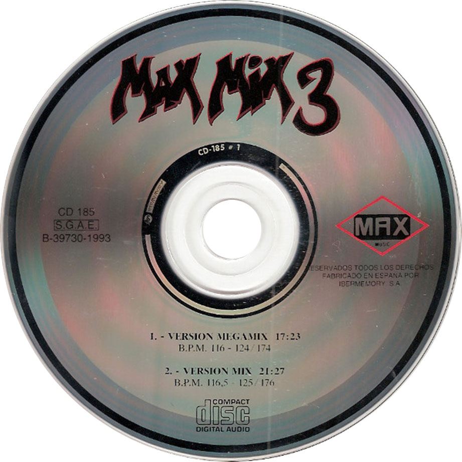Car�tula Cd de Max Mix 3