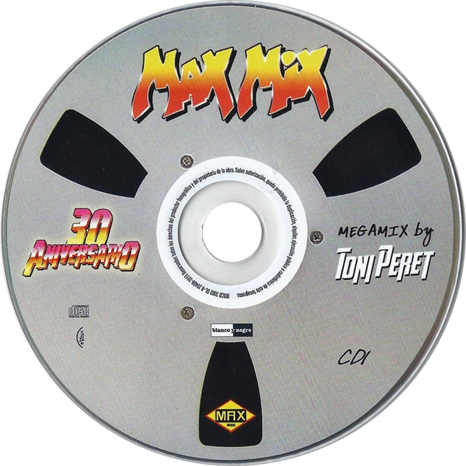 Cartula Cd1 de Max Mix 30 Aniversario Volumen 2