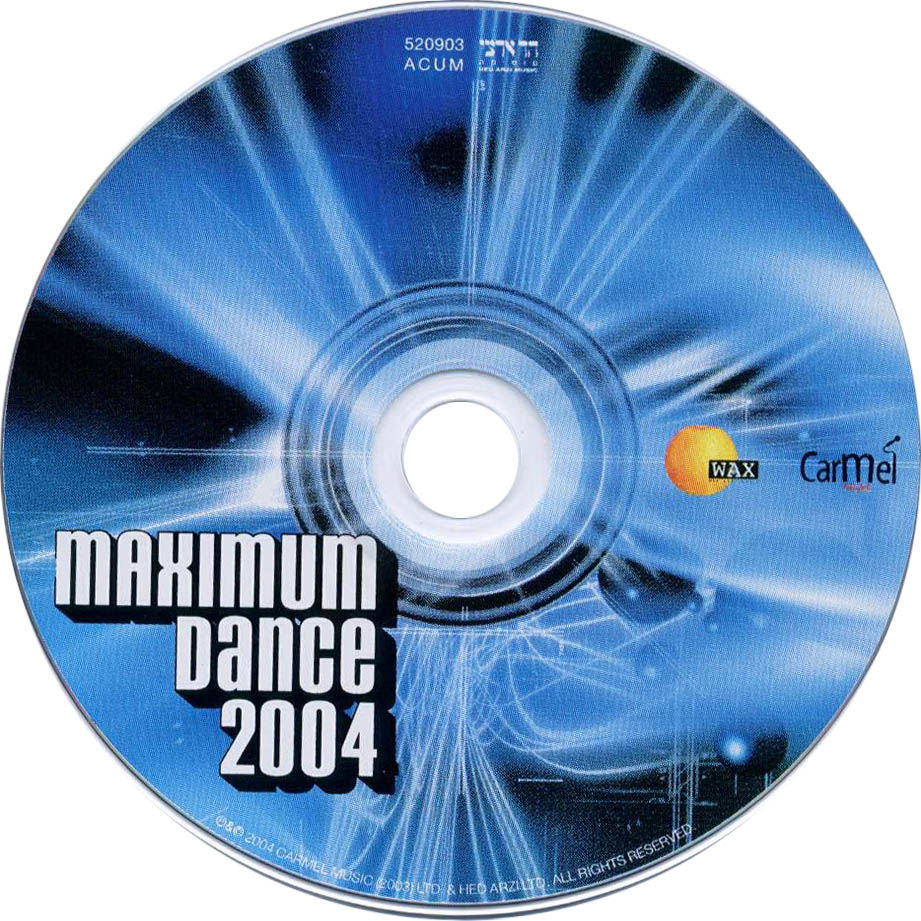Cartula Cd de Maximum Dance 2004