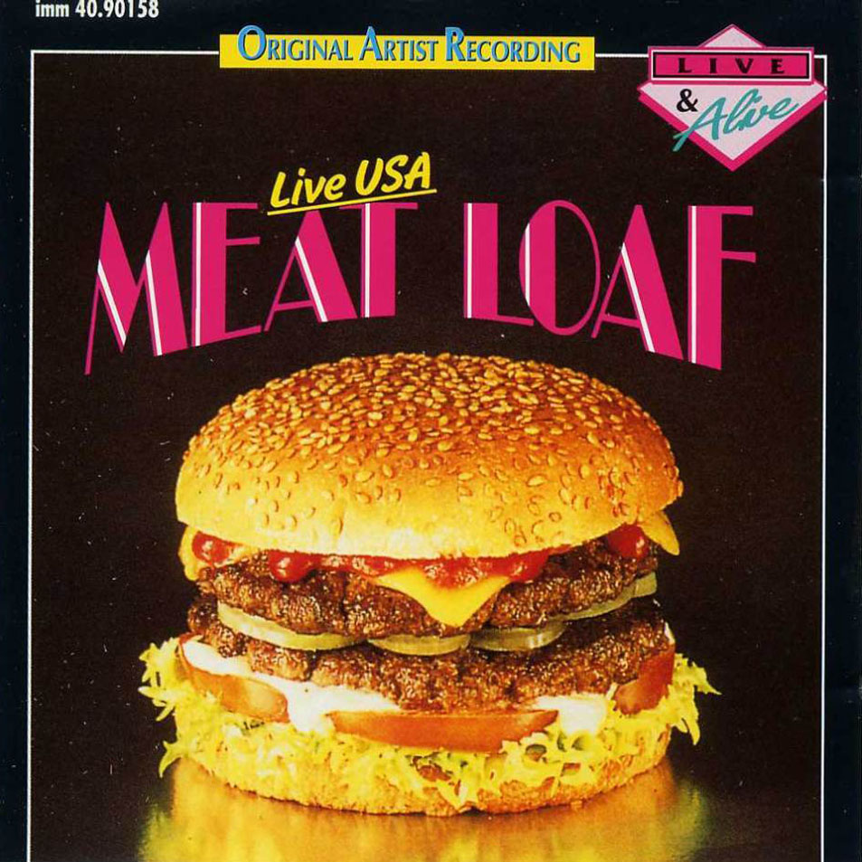 Cartula Frontal de Meat Loaf - Live Usa