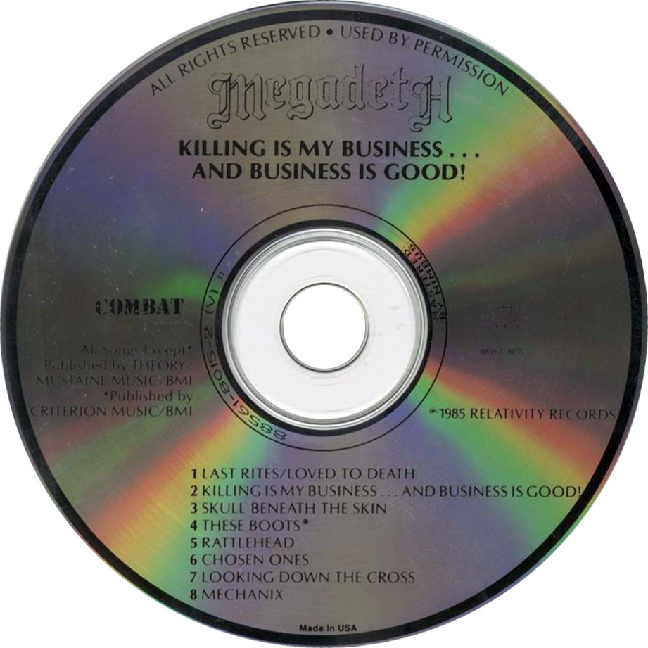 Cartula Cd de Megadeth - Killing Is My Business... And Business Is Good!