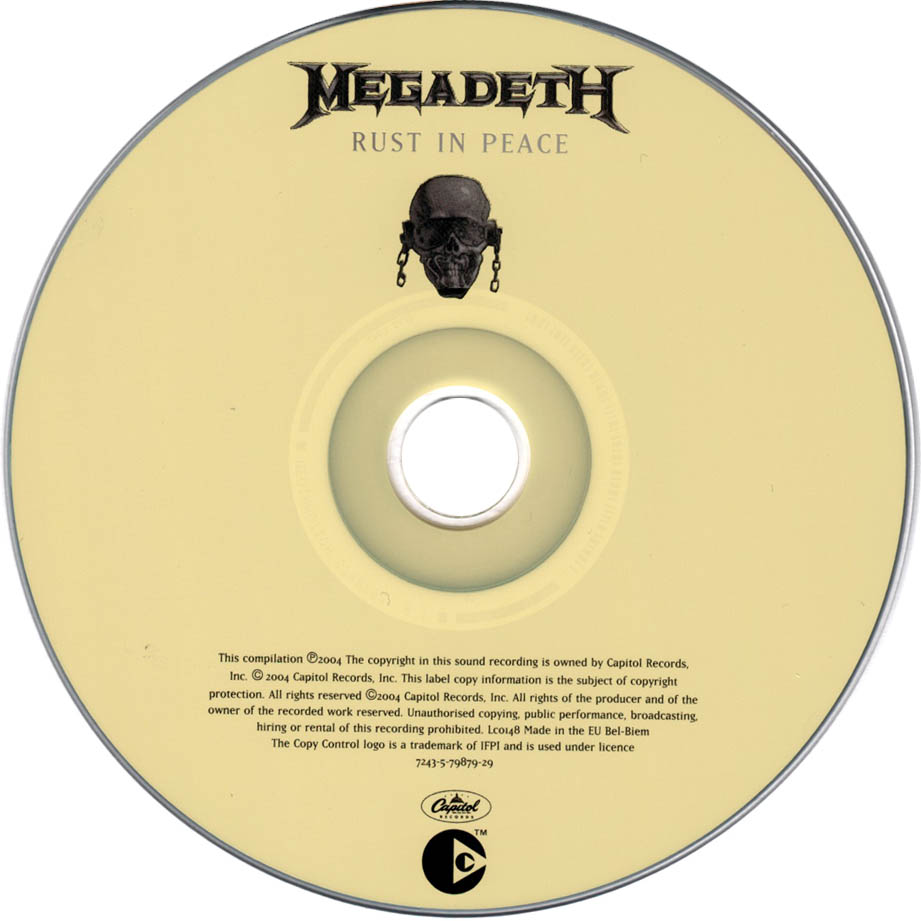 Cartula Cd de Megadeth - Rust In Peace (2004)