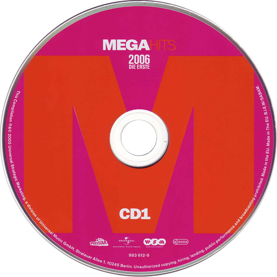 Cartula Cd1 de Megahits 2006 Die Erste