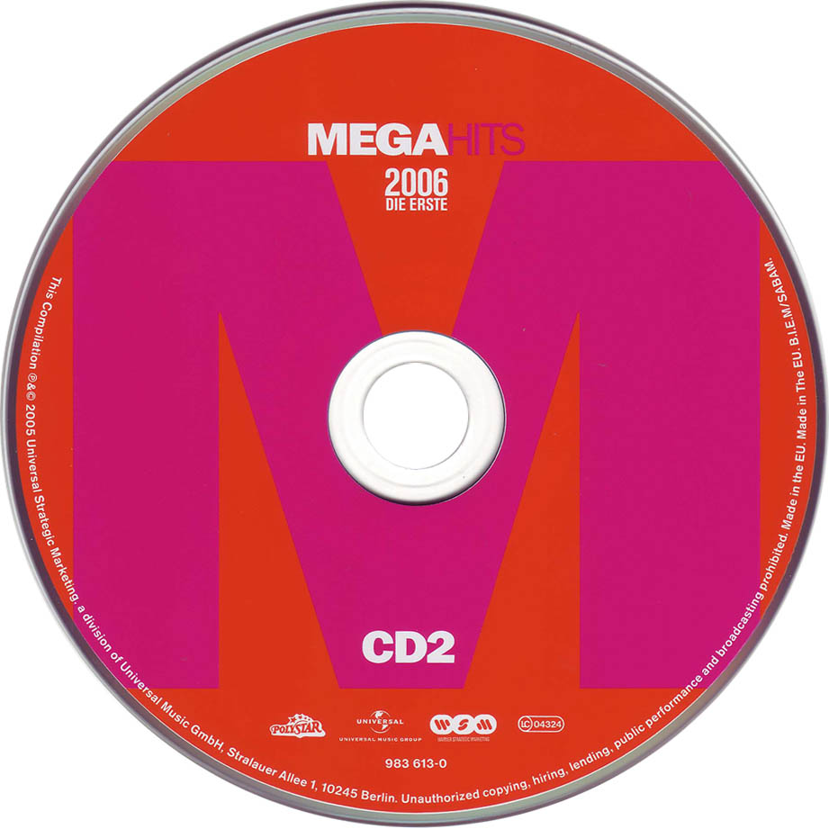 Cartula Cd2 de Megahits 2006 Die Erste