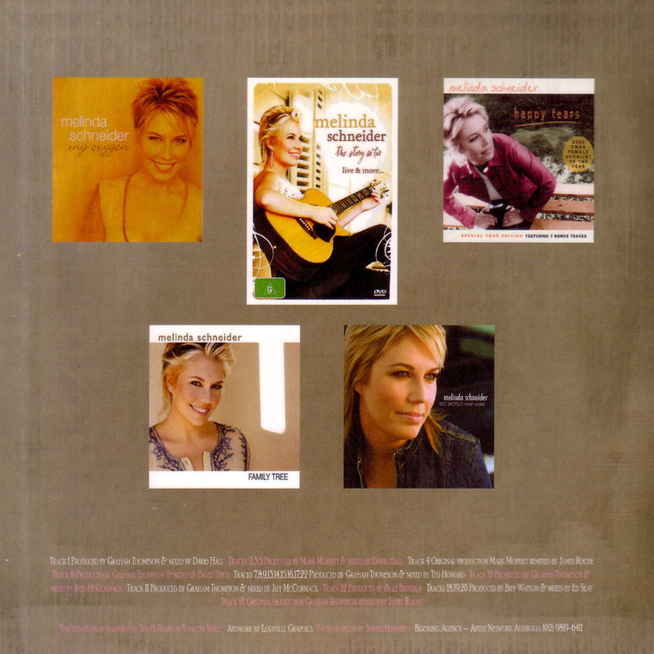 Cartula Interior Frontal de Melinda Schneider - Hits And Rarities