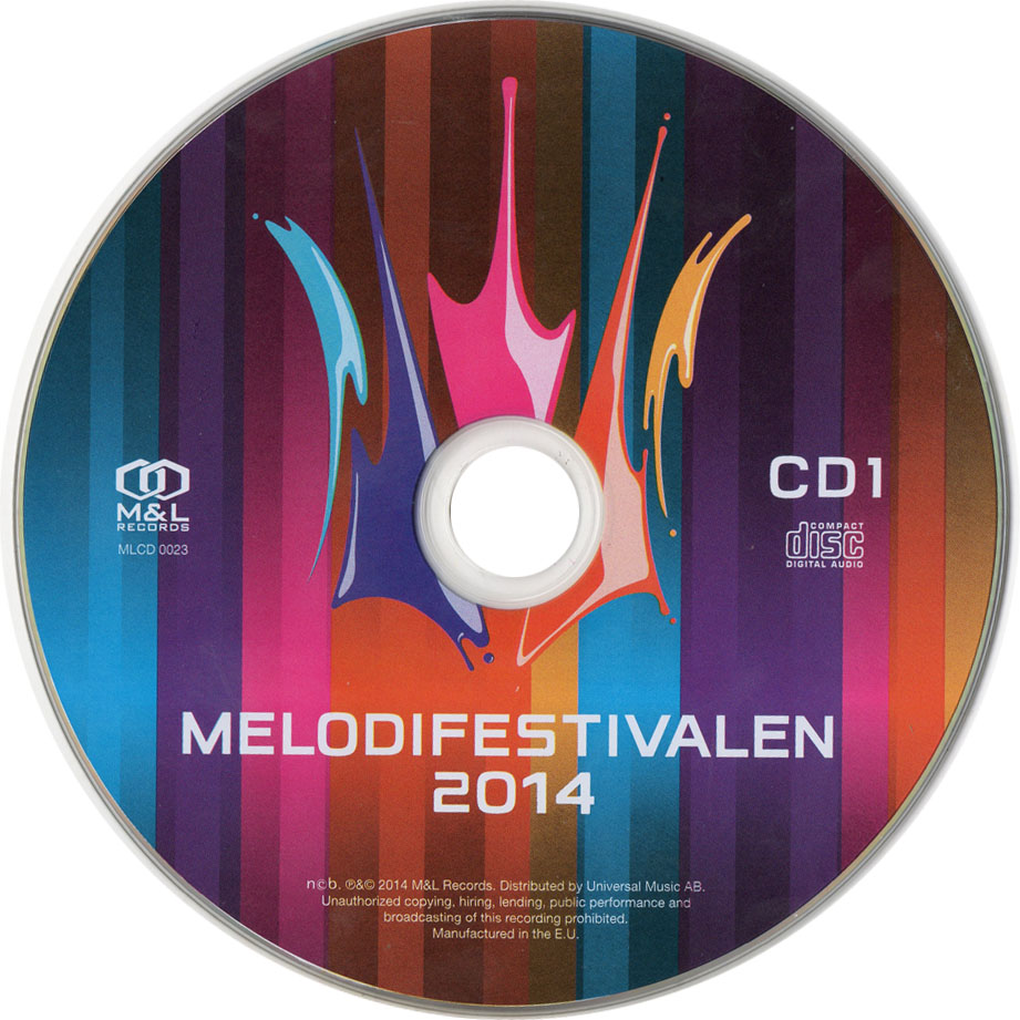 Cartula Cd1 de Melodifestivalen 2014