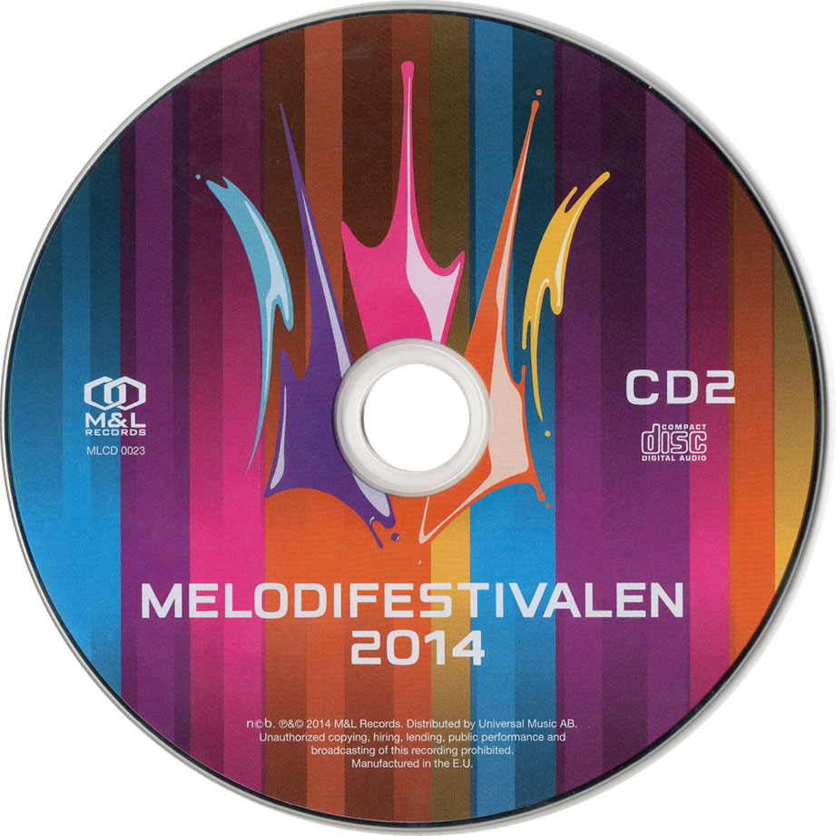 Cartula Cd2 de Melodifestivalen 2014