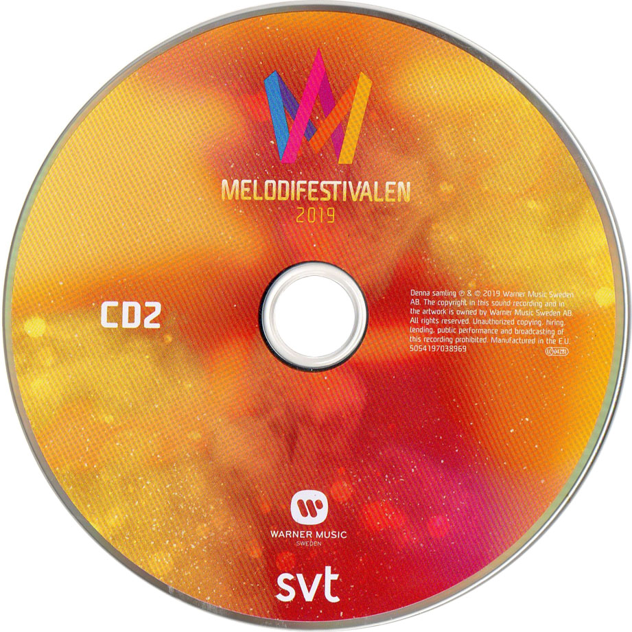 Cartula Cd2 de Melodifestivalen 2019