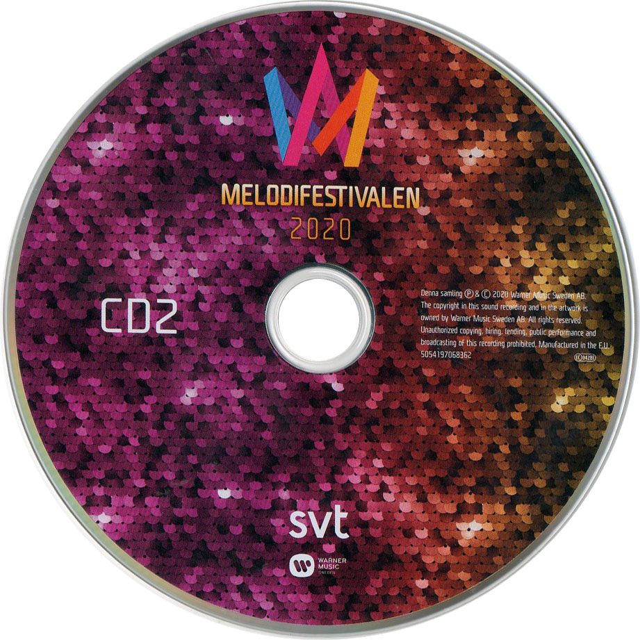 Cartula Cd2 de Melodifestivalen 2020