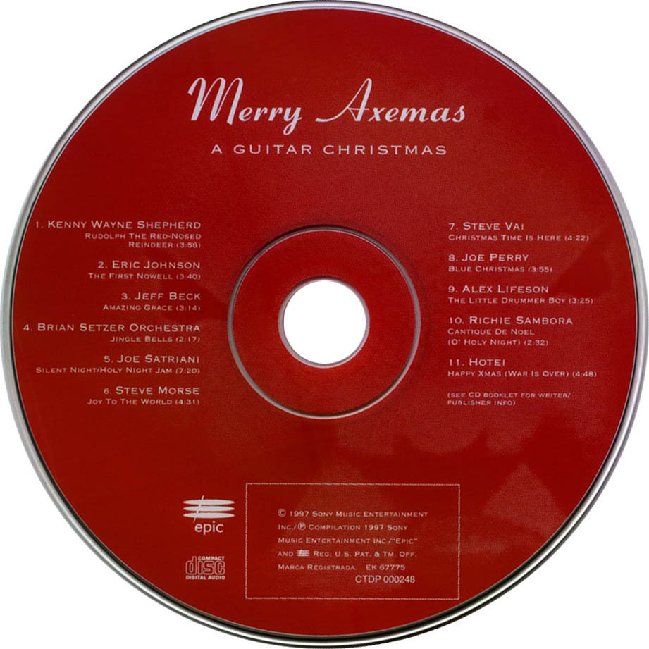 Cartula Cd de Merry Axemas - A Guitar Christmas