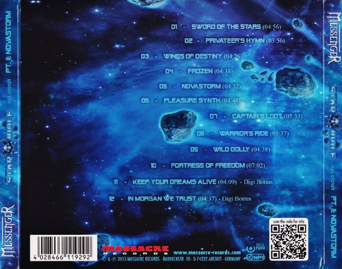 Cartula Trasera de Messenger - Starwolf, Part 2: Novastorm (Limited Edition)