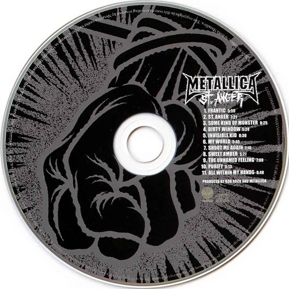 Cartula Cd de Metallica - St. Anger