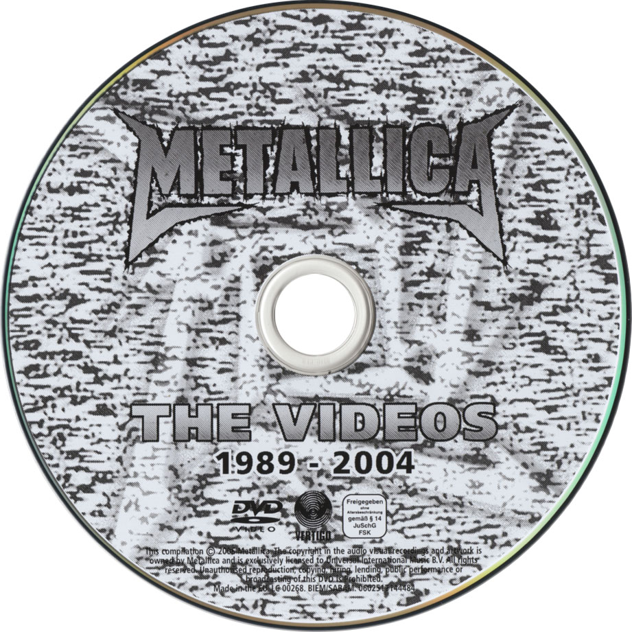 Cartula Dvd de Metallica - The Videos 1989-2004 (Dvd)