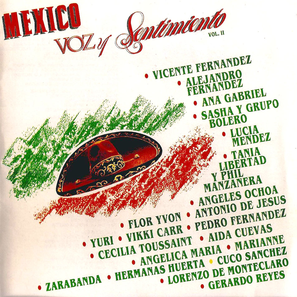 Cartula Frontal de Mexico, Voz Y Sentimiento Volumen 2