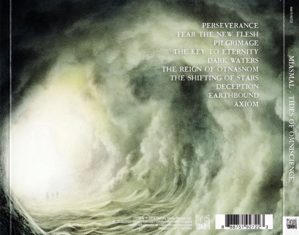 Cartula Trasera de Miasmal - Tides Of Omniscience