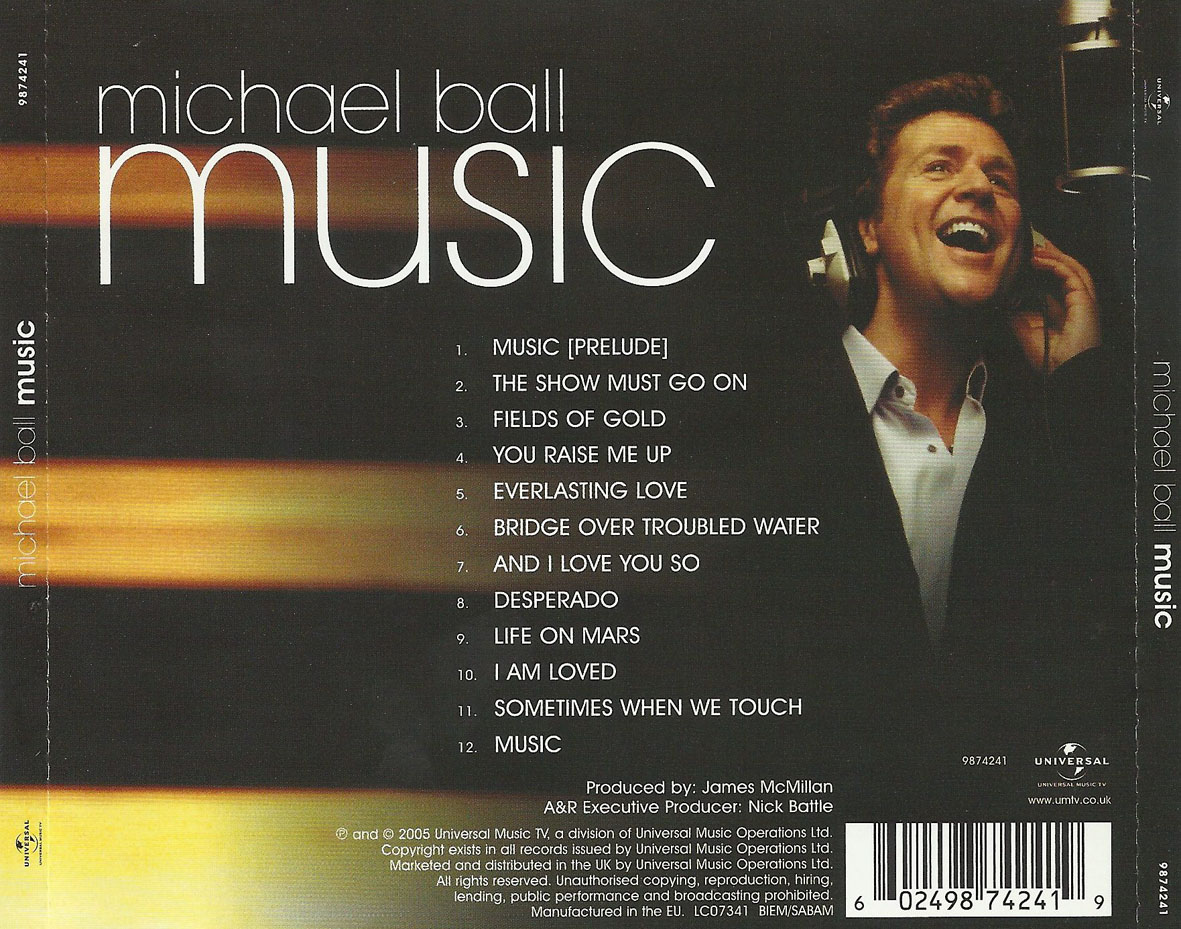 Cartula Trasera de Michael Ball - Music