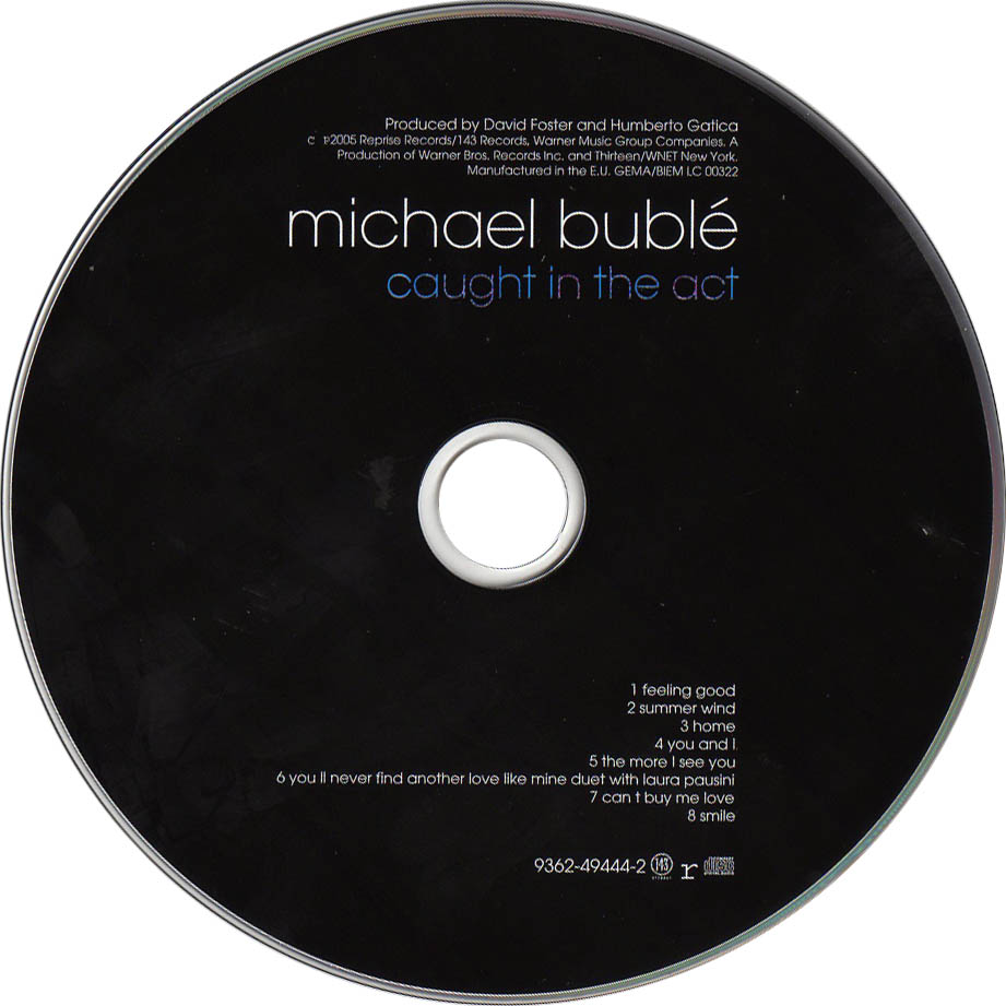 Cartula Cd de Michael Buble - Caught In The Act