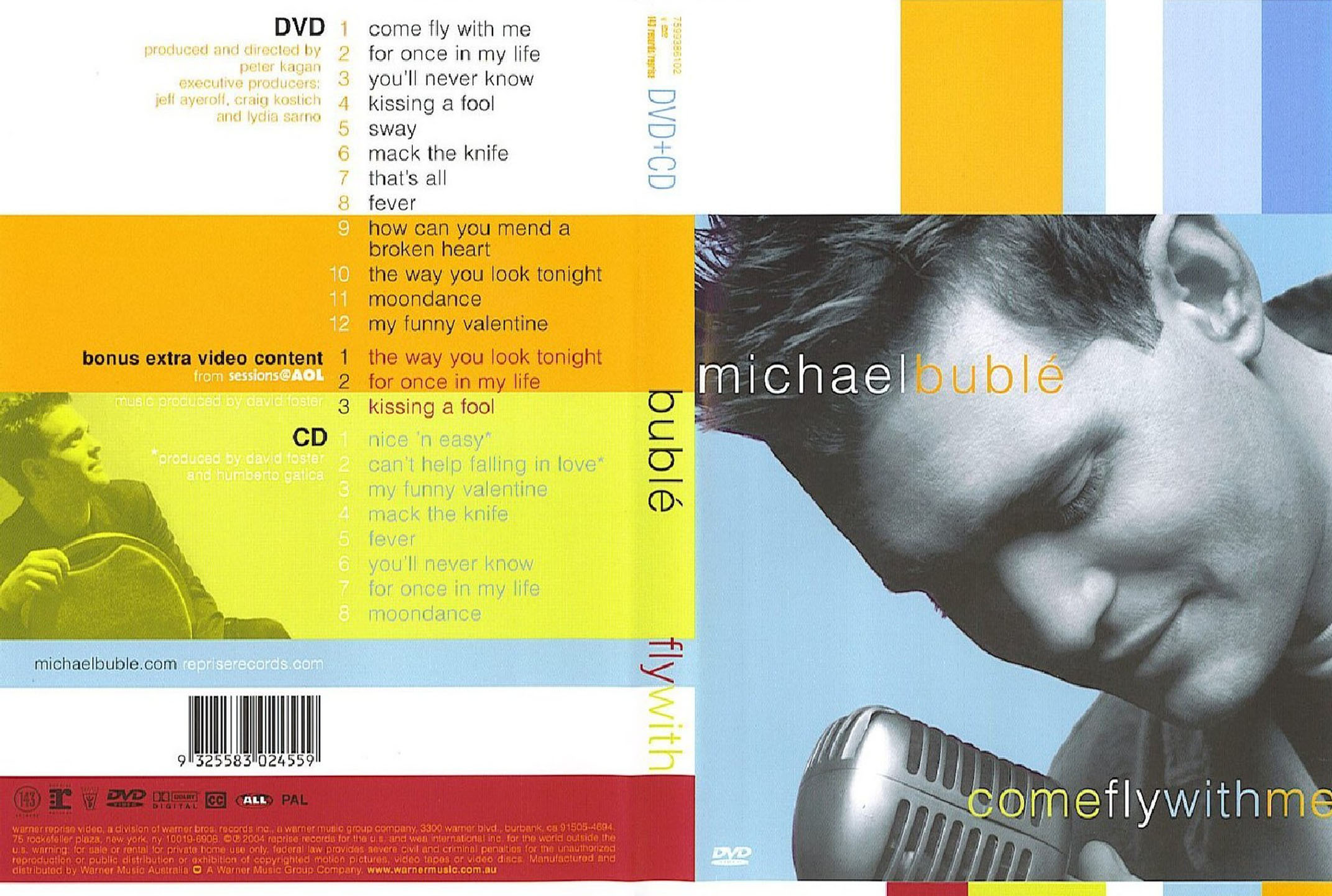 Cartula Caratula de Michael Buble - Come Fly With Me (Dvd)