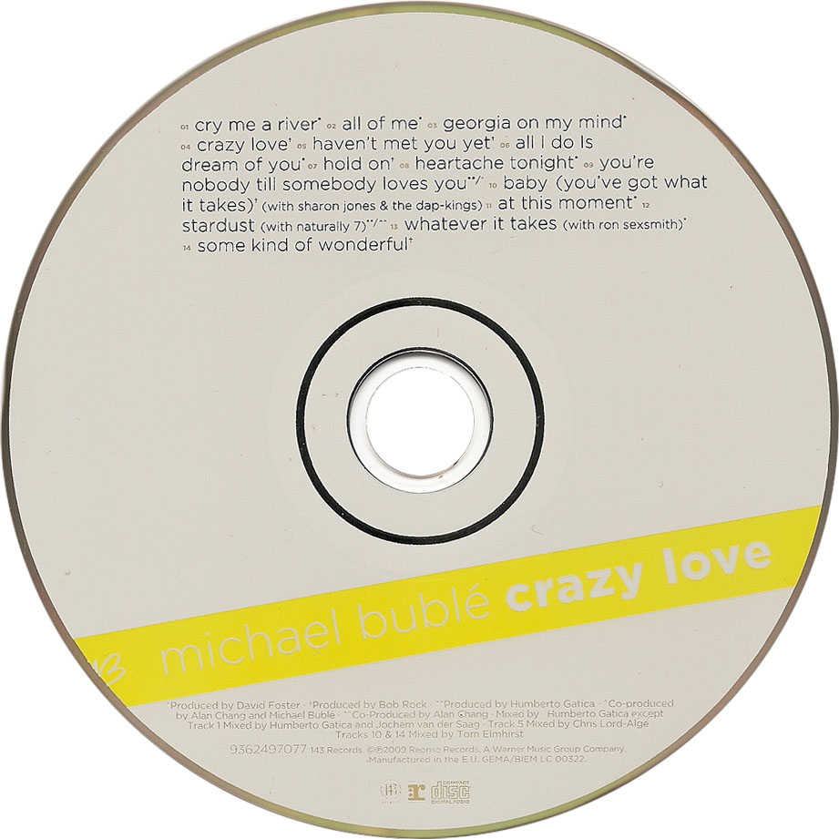 Cartula Cd de Michael Buble - Crazy Love