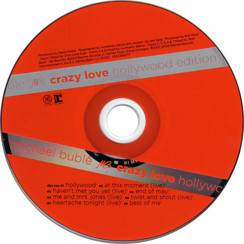 Cartula Cd2 de Michael Buble - Crazy Love (Hollywood Edition)