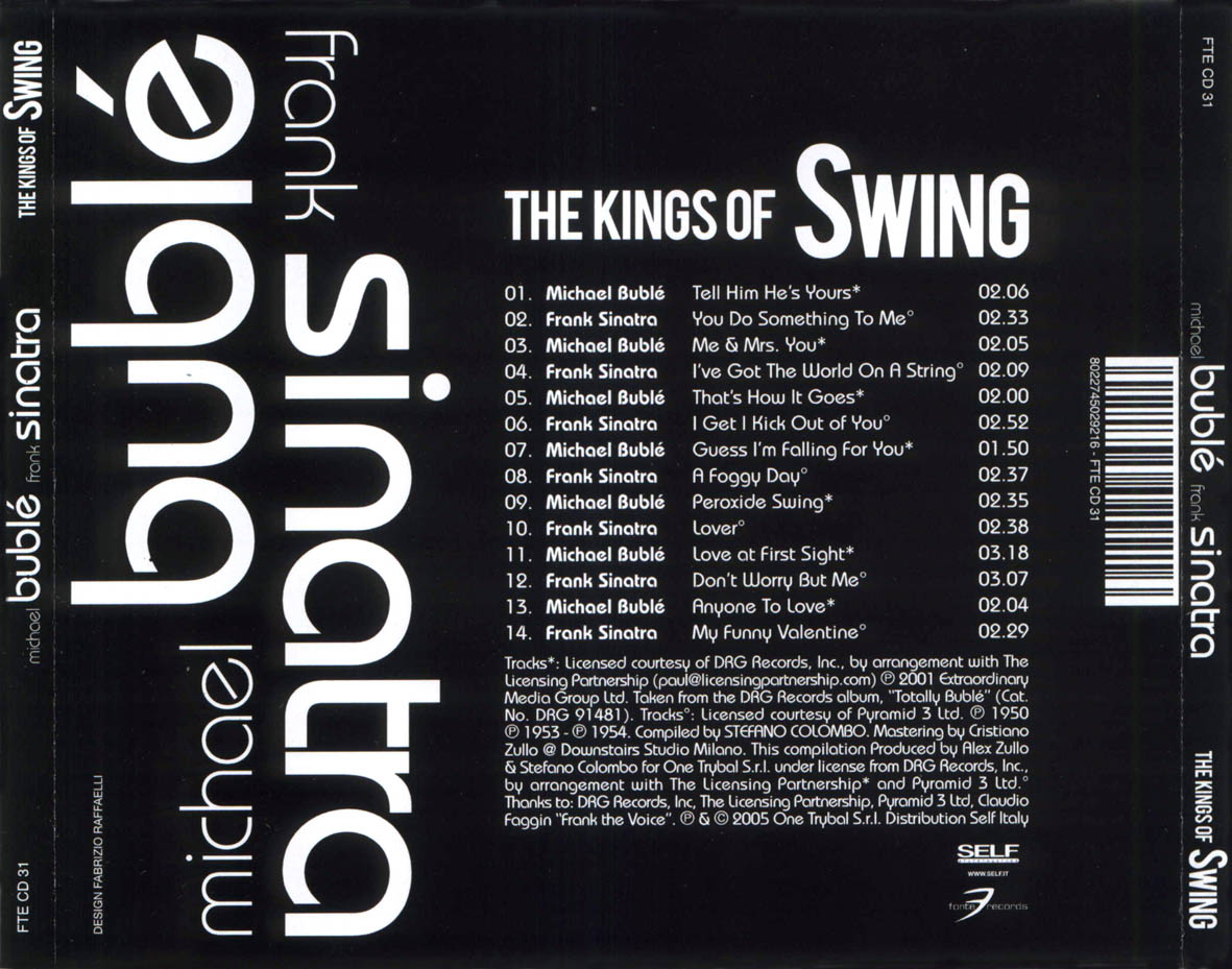 Cartula Trasera de Michael Buble & Frank Sinatra - The Kings Of Swing