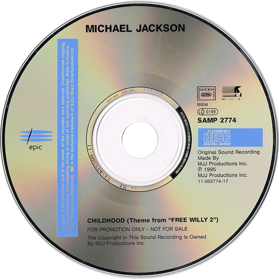 Cartula Cd de Michael Jackson - Childhood (Cd Single)