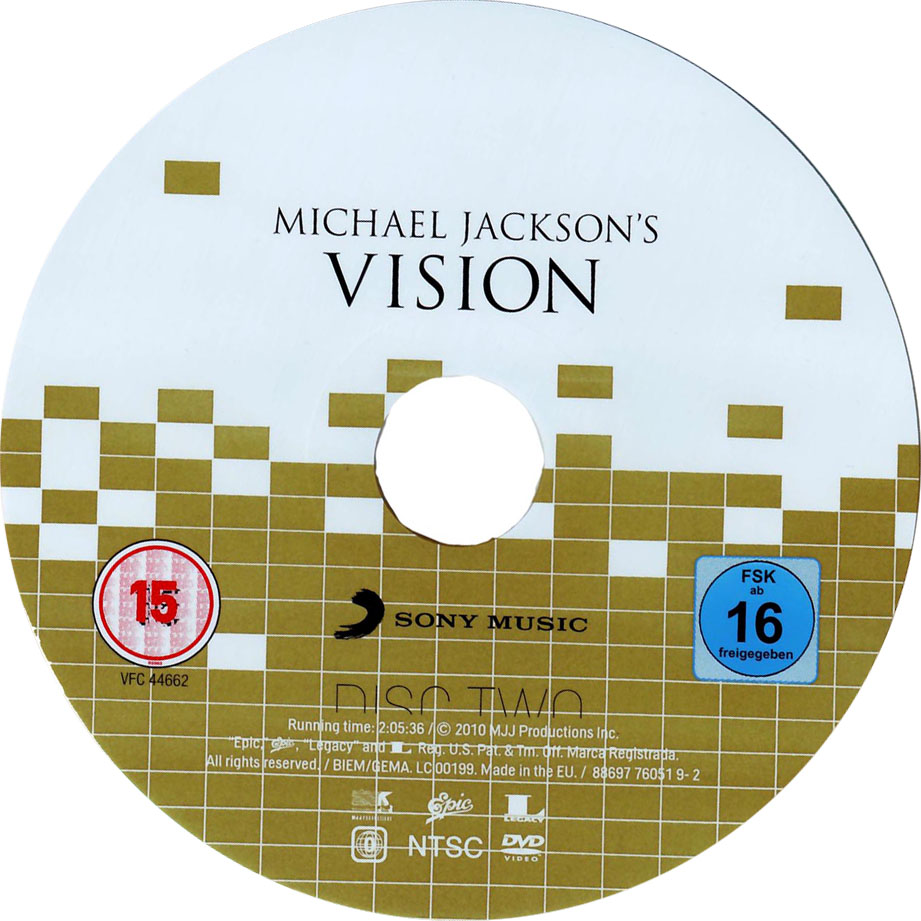 Cartula Dvd2 de Michael Jackson - Michael Jackson's Vision (Dvd)