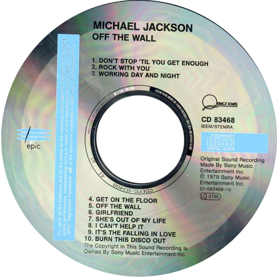 Cartula Cd de Michael Jackson - Off The Wall