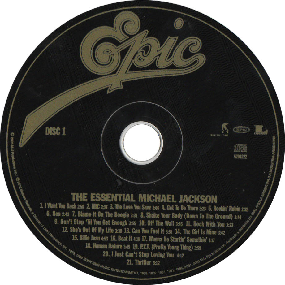 Cartula Cd1 de Michael Jackson - The Essential