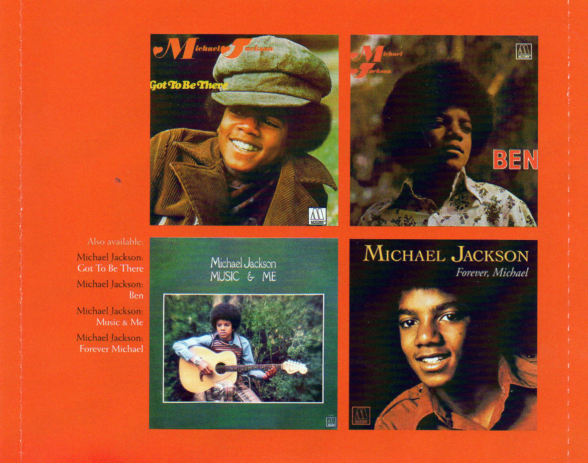 Cartula Interior Trasera de Michael Jackson - The Motown Collection