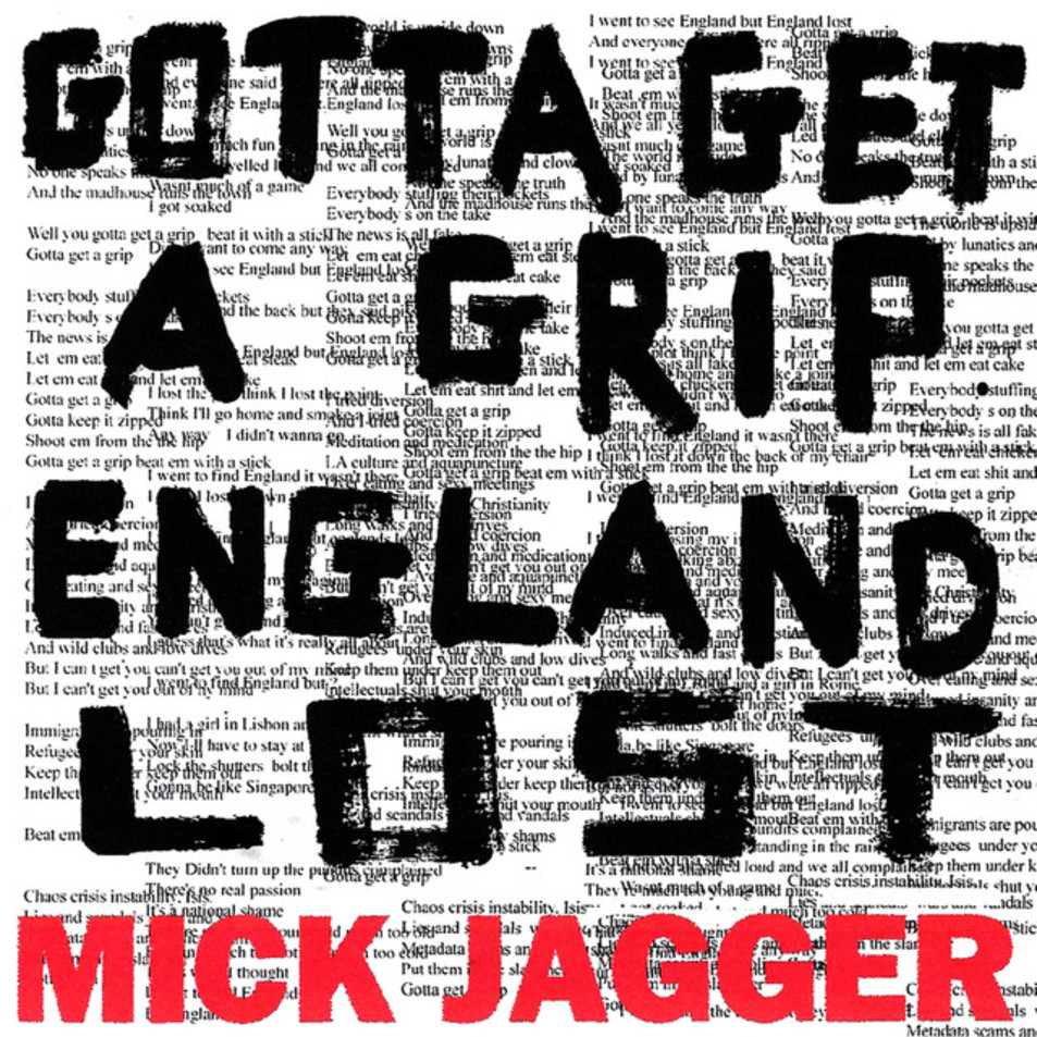 Cartula Frontal de Mick Jagger - Gotta Get A Grip / England Lost (Cd Single)