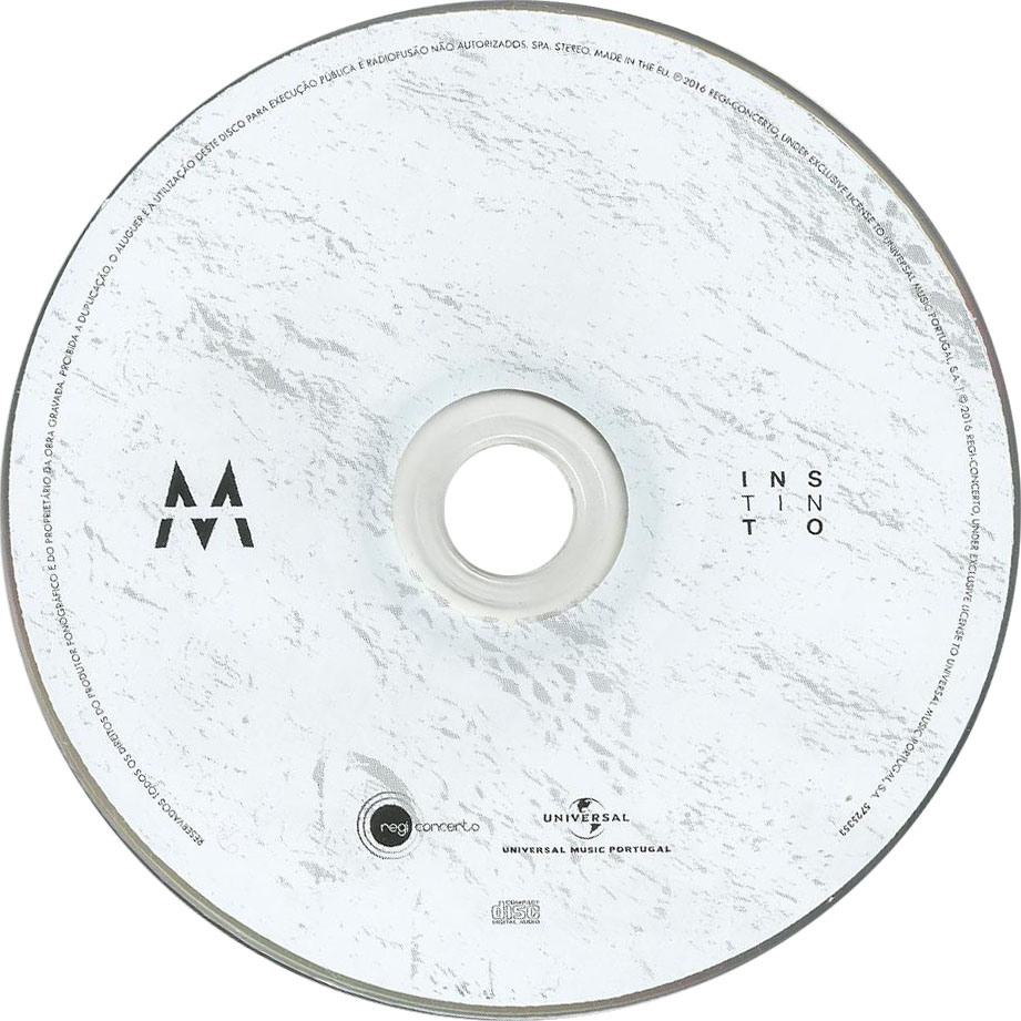 Cartula Cd de Mickael Carreira - Instinto